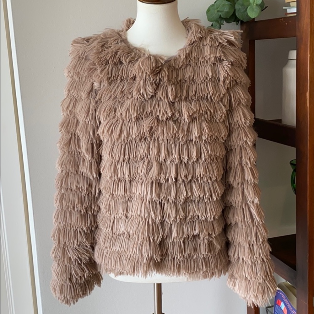 NWT shaggy jacket